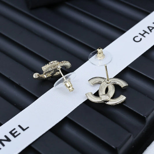 Classic Full-Pavé Stud Earrings