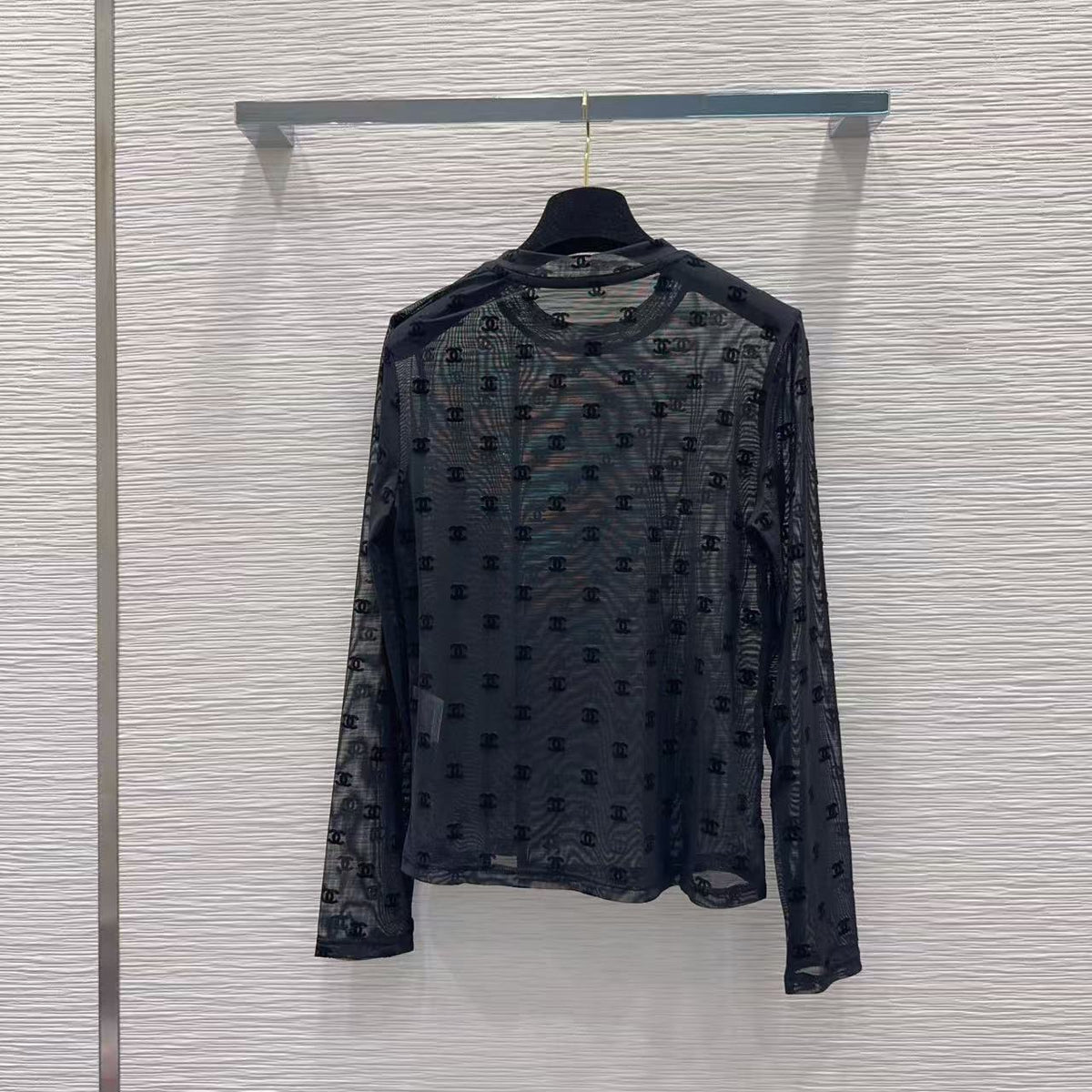 Sheer Mesh Layering Top