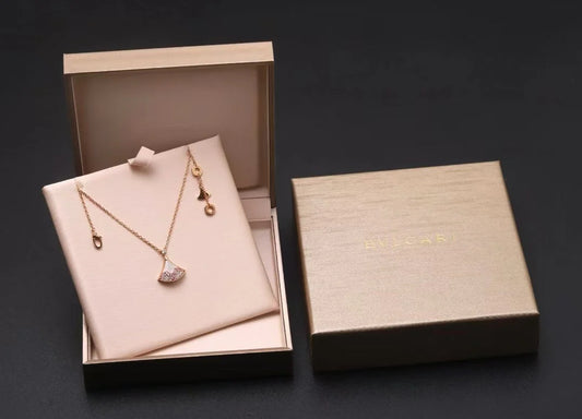Colored Diamond Inlay Mother-of-Pearl Necklace