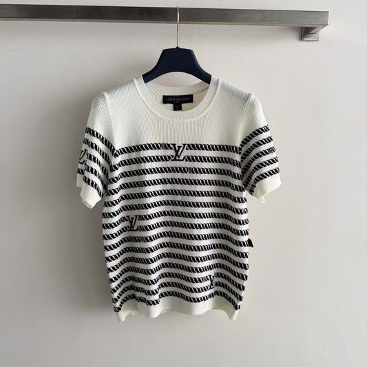 Maritime Series Stripe Knit Tee
