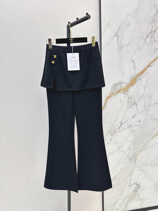 Fake Two-Piece Flare Pants