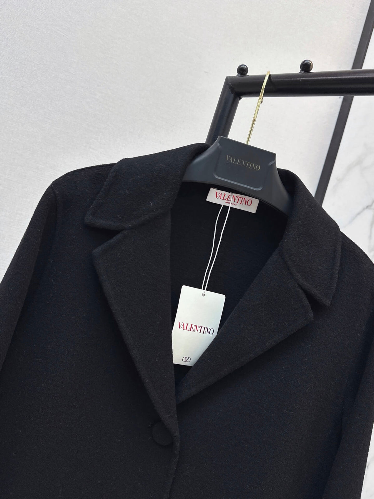 Classic Lapel Straight Wool Coat