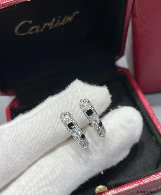 Dotted U-Shaped Stud Earrings