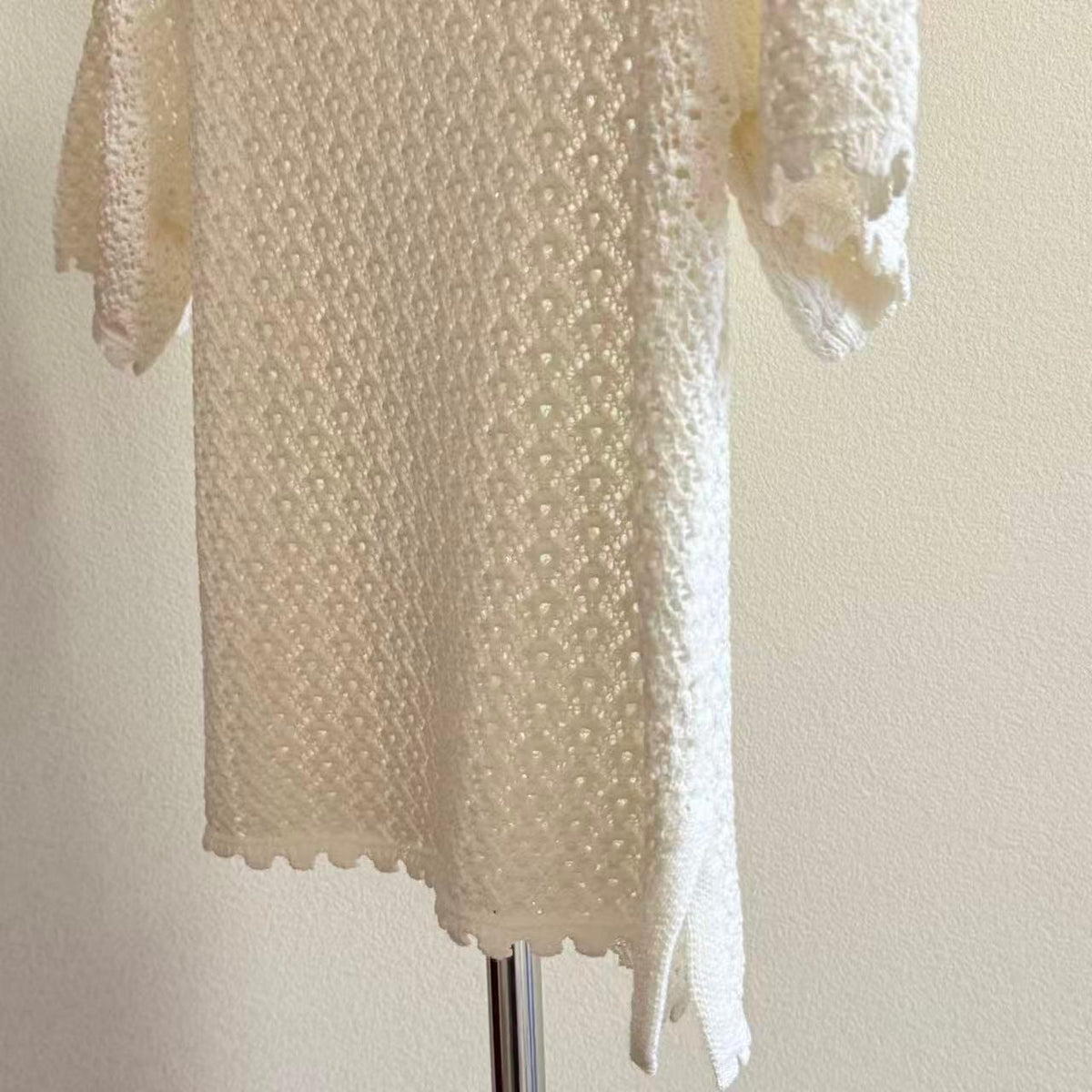 Blend Openwork Knit Top