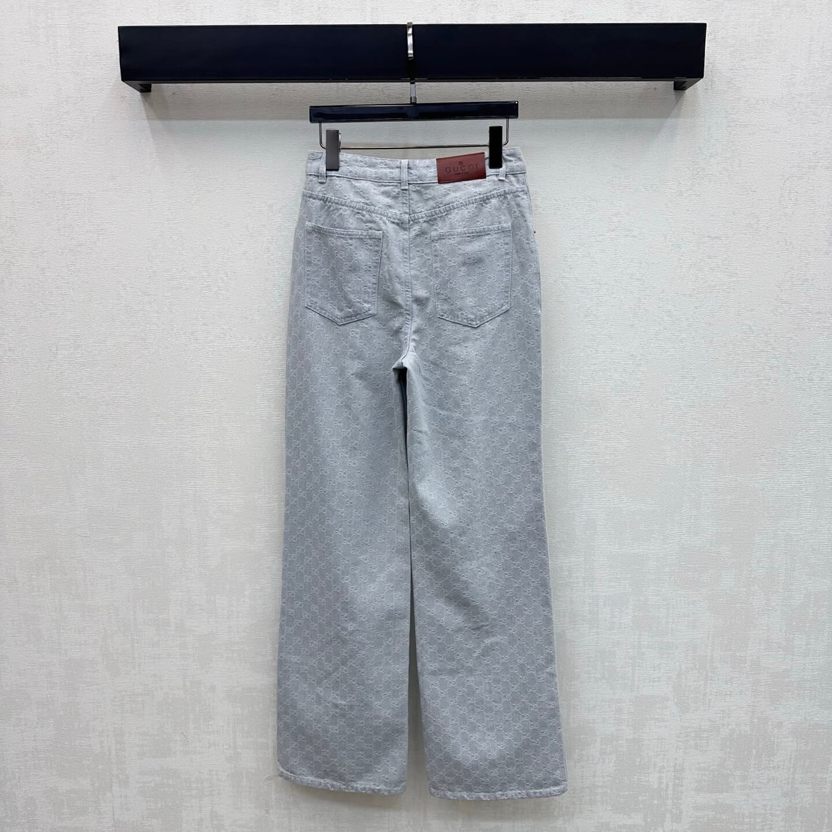 All Over Monogram Denim Vest and Jeans Set