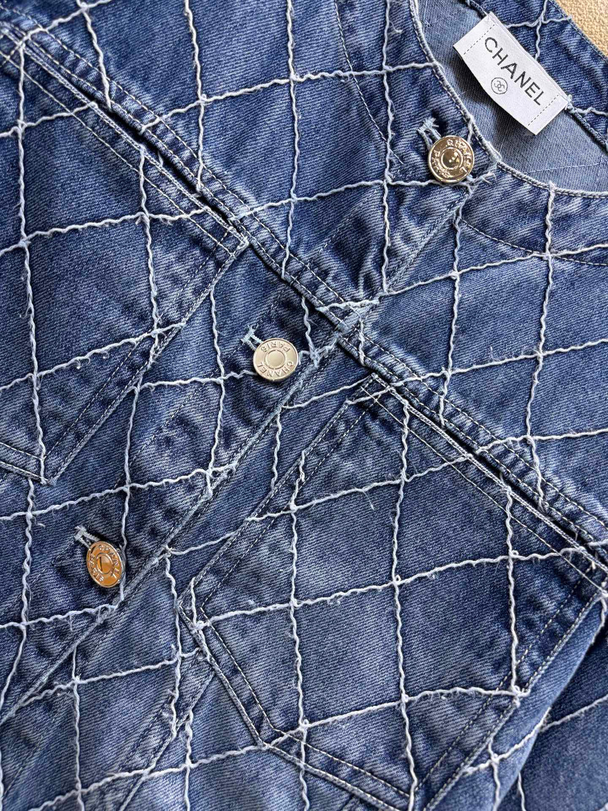 Diamond Stitch Cropped Jacket