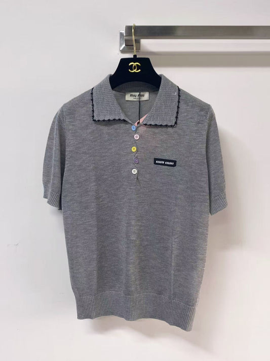 Colorful Button Polo Shirt