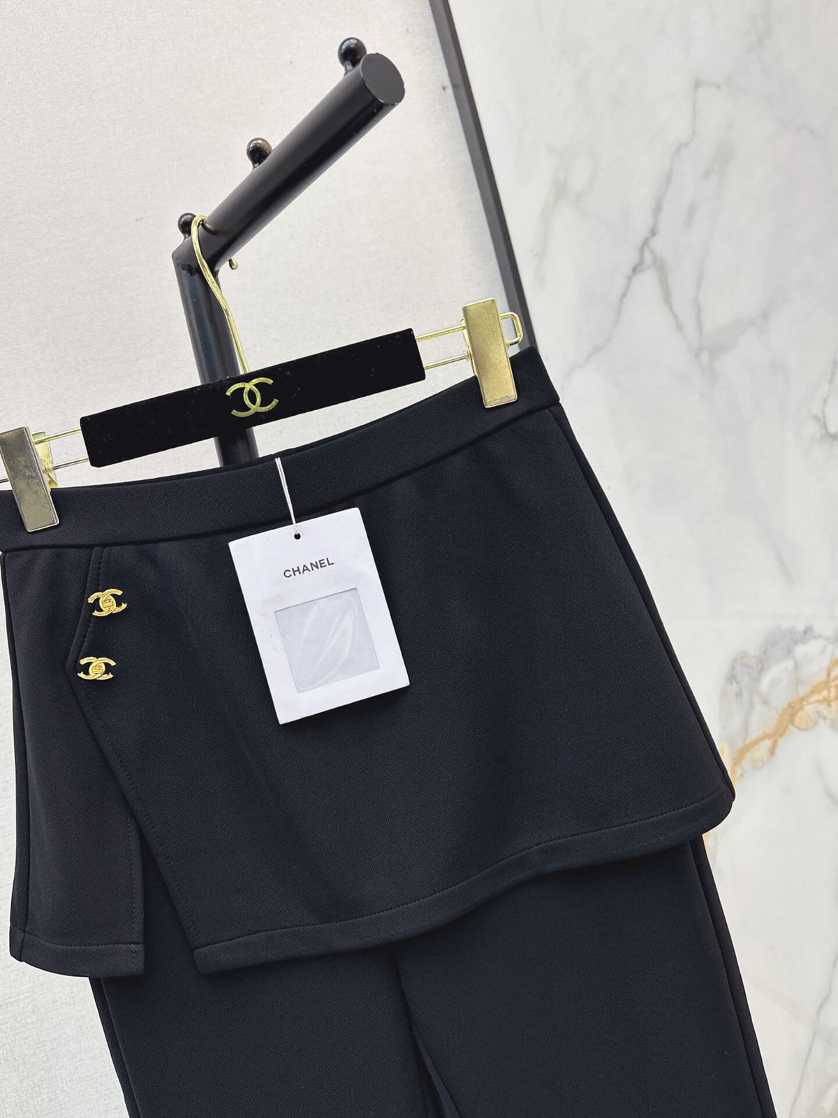 Fake Two-Piece Flare Pants