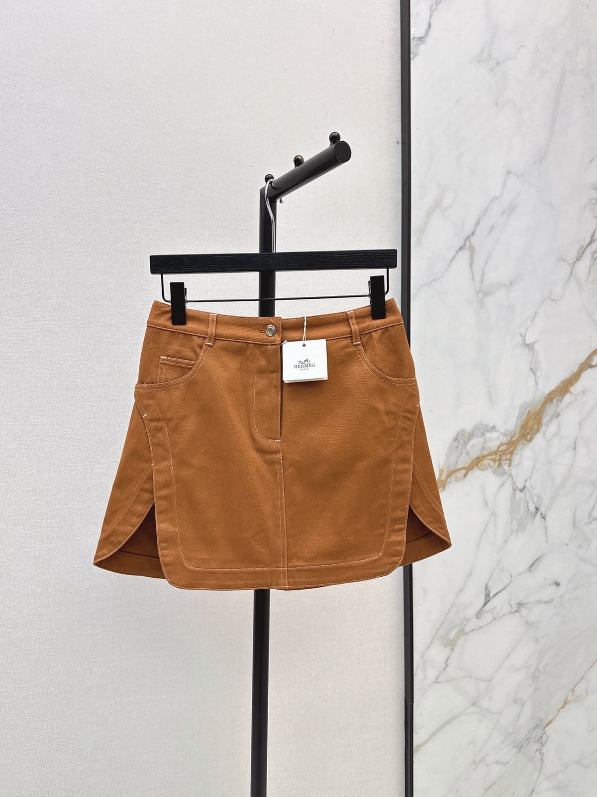 Slit Cargo Mini Skirt