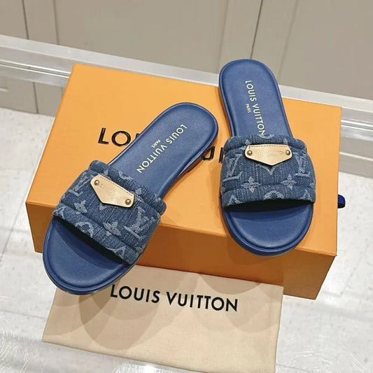 Classic Versatile Denim Sandals