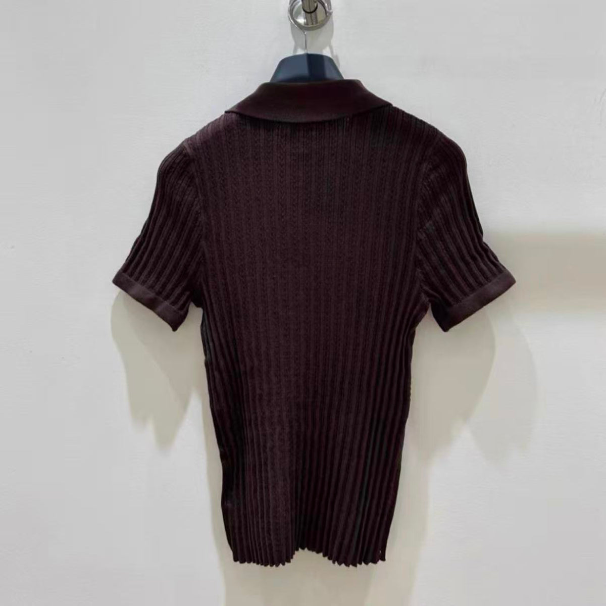 Slim-Fit Stretch Knit Short Sleeve