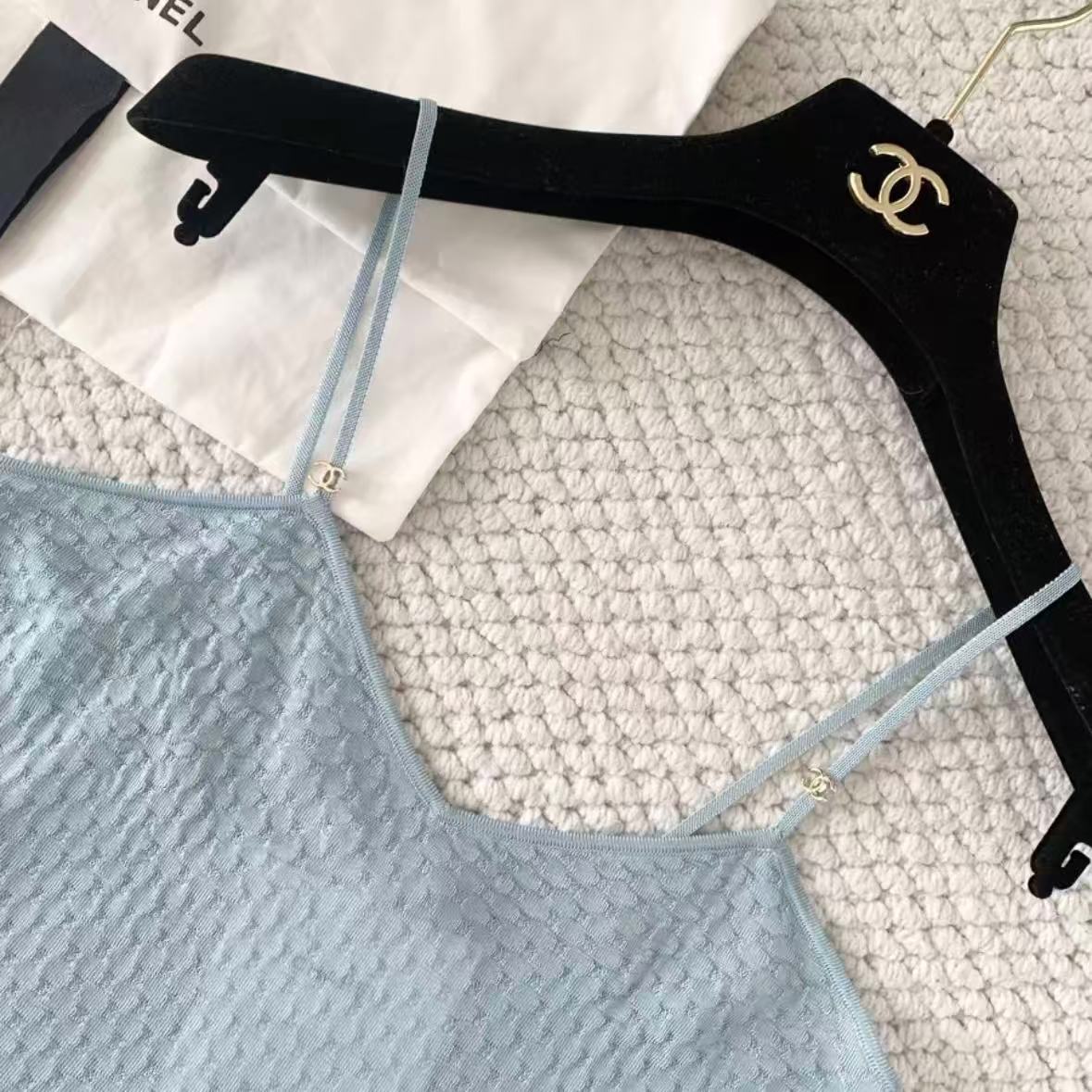 Blue Fringe Camisole