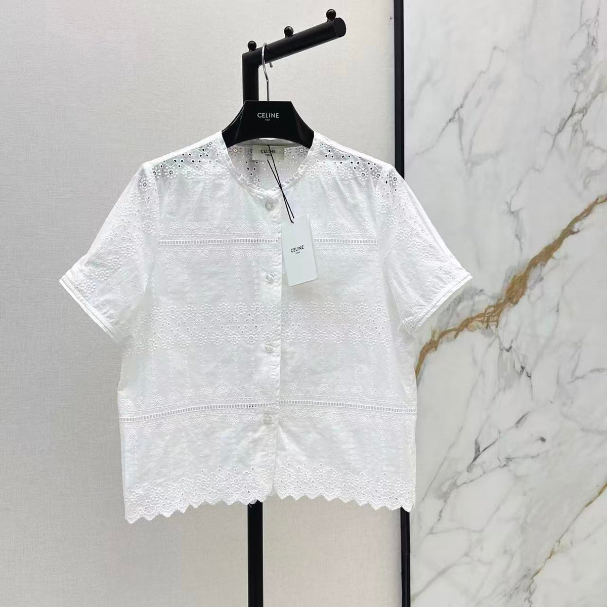 Eyelet Embroidered Shirt