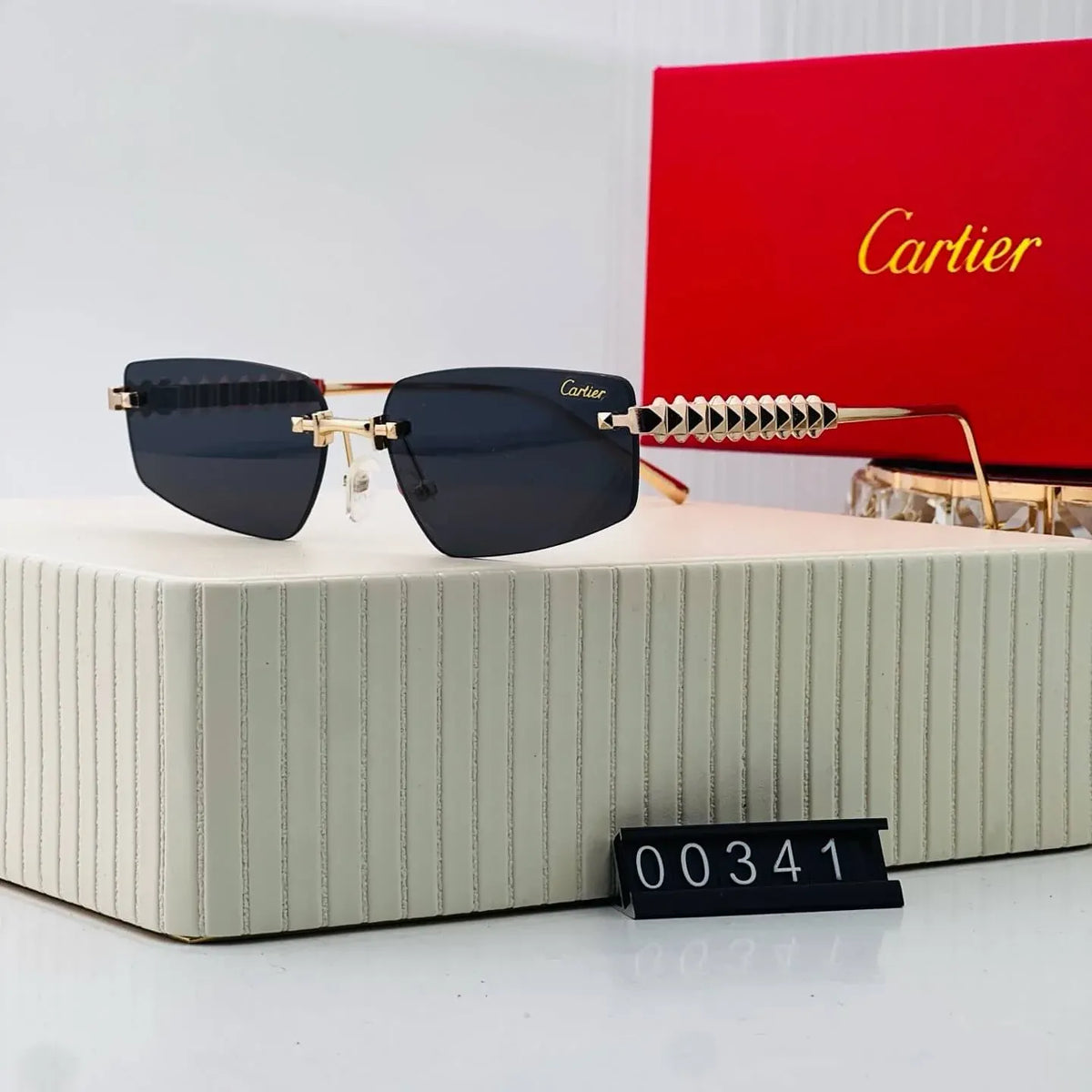 Frameless Color-Tinted Sunglasses