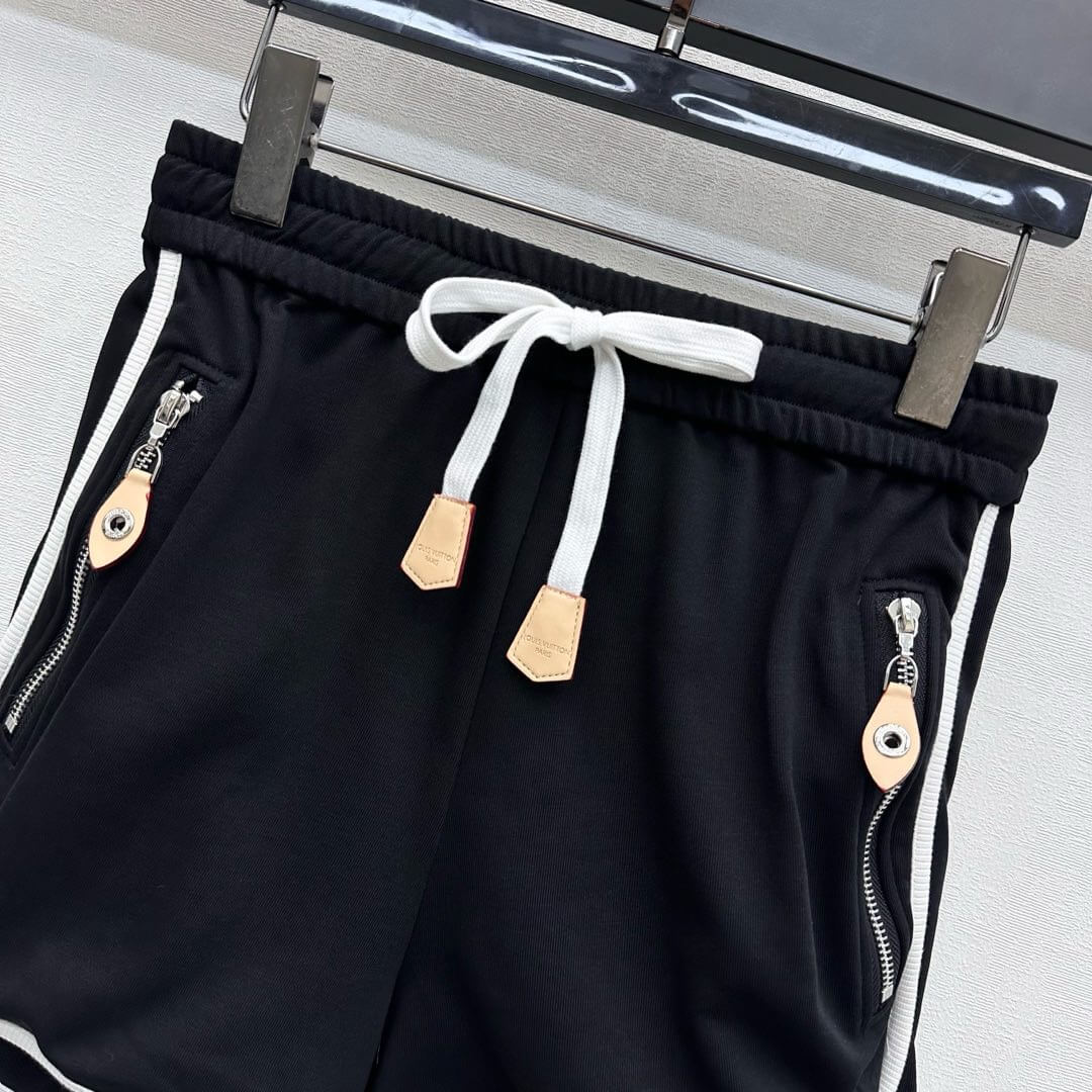 Striped Hoodie Short Set