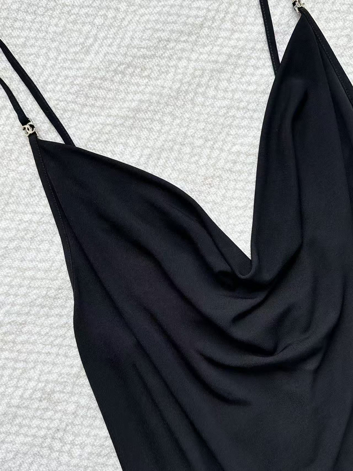 Minimalist Low-Neck Slip Dress