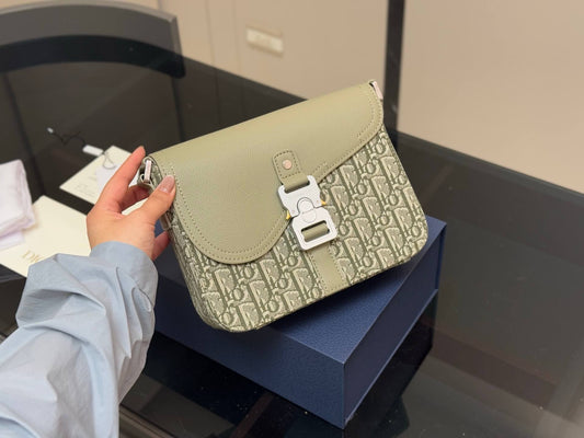 Light-Colored Monogram Messenger Bag