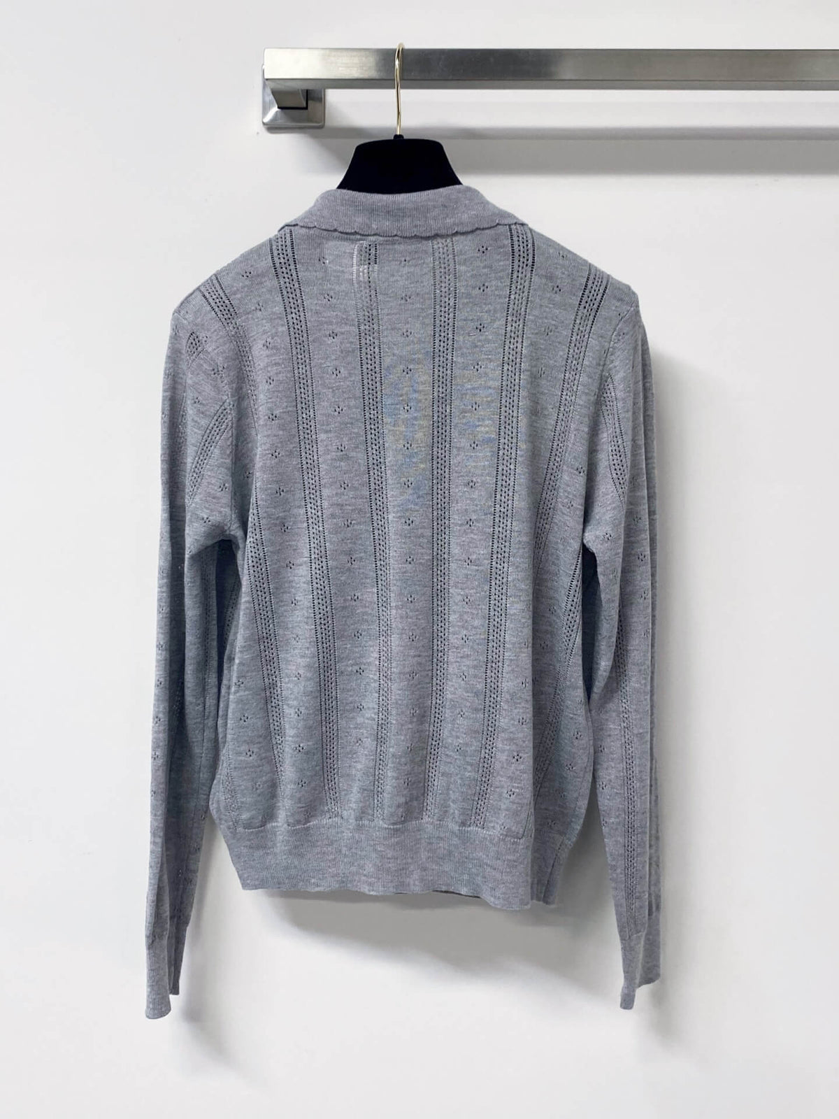 Eyelet Knit Cardigan and Tank Two-piece Set