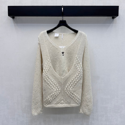 Openwork Knit Sweater
