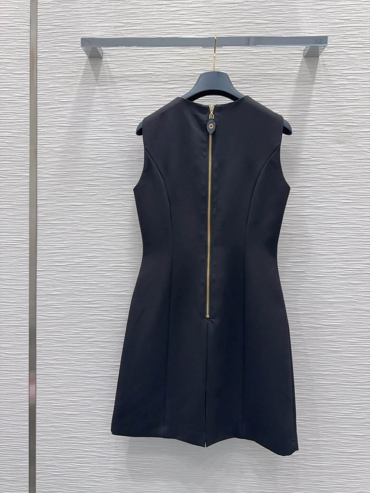 Fitted Satin Sleeveless Shift Dress