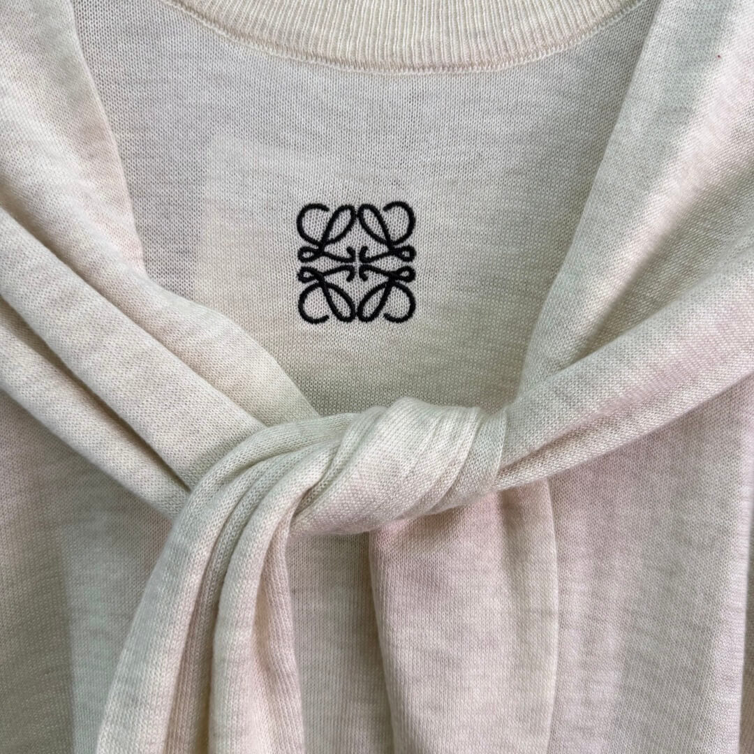 Tie Shawl Knit Two-Piece Set