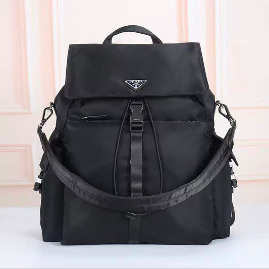 Solid Nylon Backpack