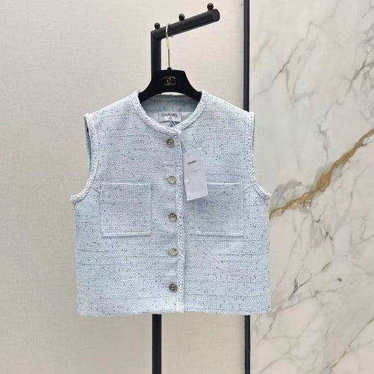26SS Tweed Sleeveless Top