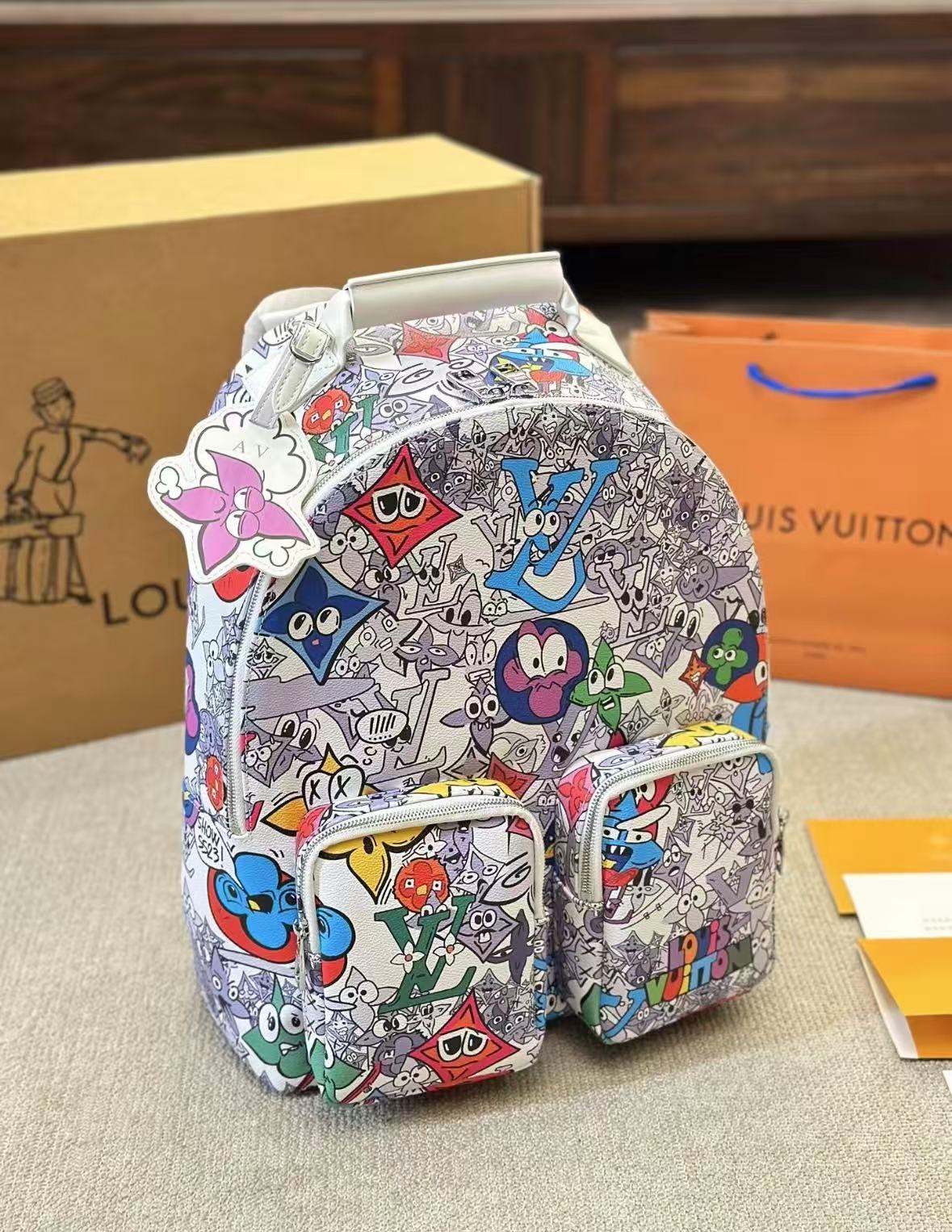 Graffiti Print Backpack