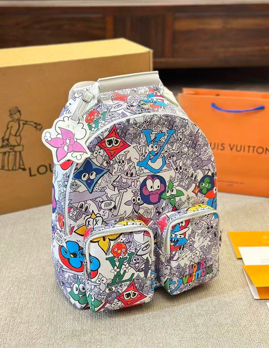 Graffiti Print Backpack