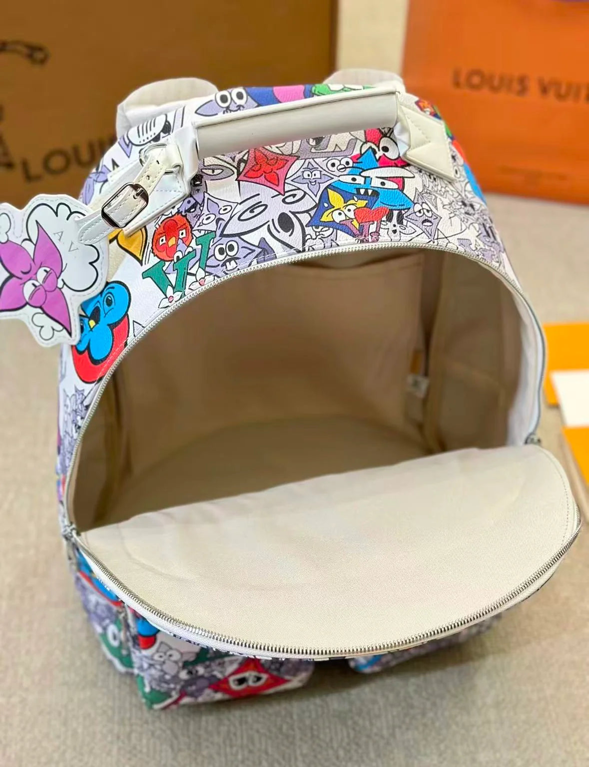 Graffiti Print Backpack