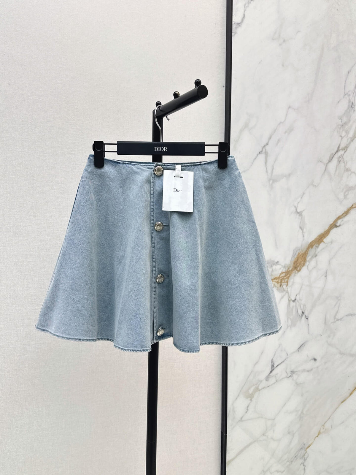 Commute Elegant Denim Jacket Skirt Set