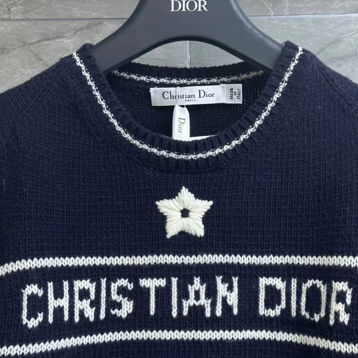 Classic Star Embroidered Knit Short Sleeve