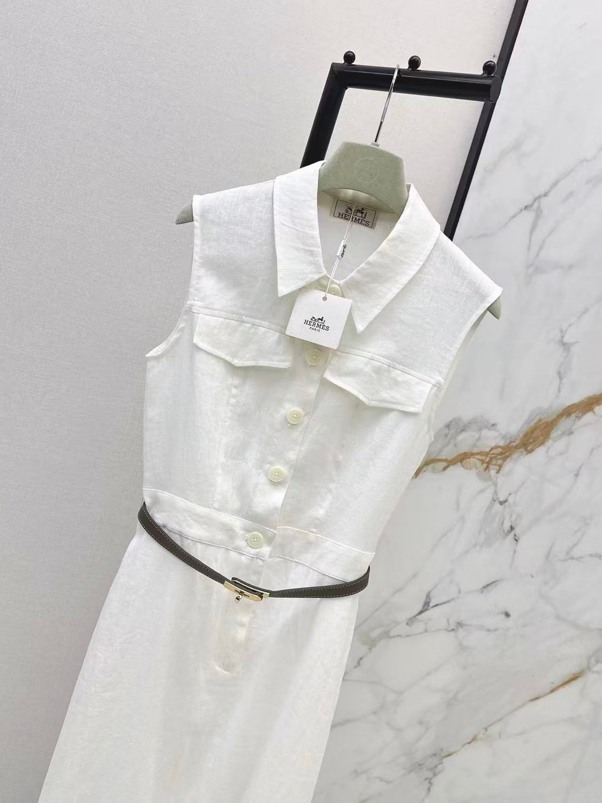 Linen Sleeveless Dress