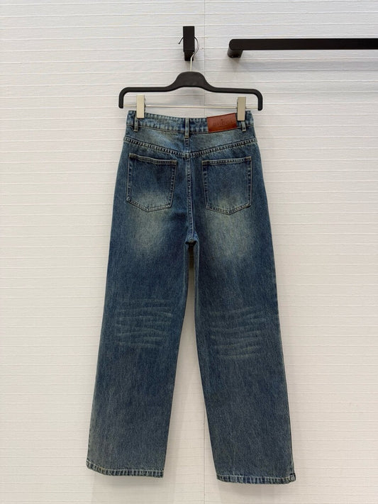 Metal Chain Pocket Jeans