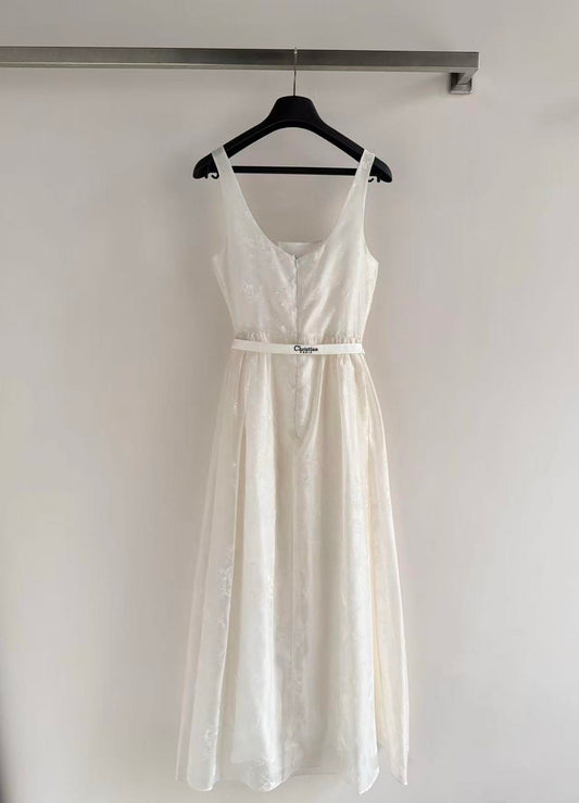 Mulberry Silk Jacquard Dress