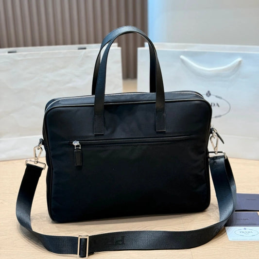 Solid Nylon Business Bag
