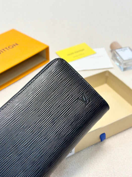 Epi Leather Zip-Around Long Wallet