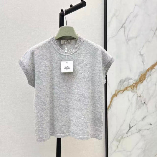 Minimalist Cashmere Short Sleeve