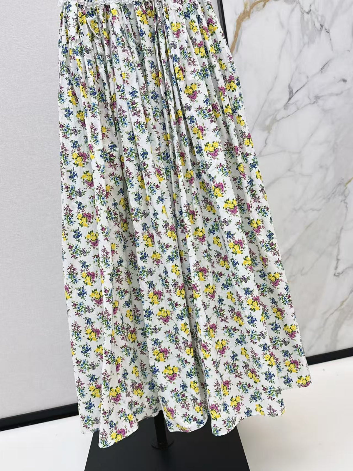 Floral Bandeau Halter Dress