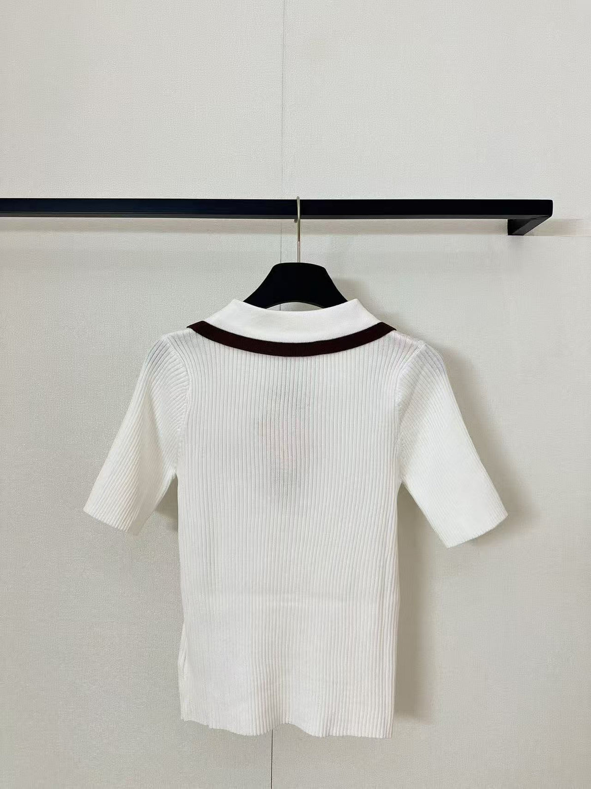 Half-Zip Collared Short Sleeve