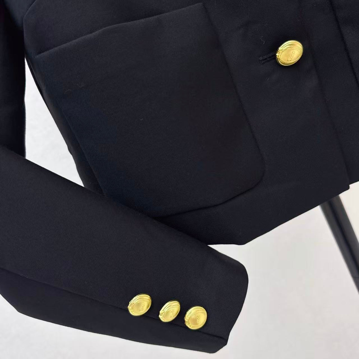 Nautical Collared Cropped Jacket