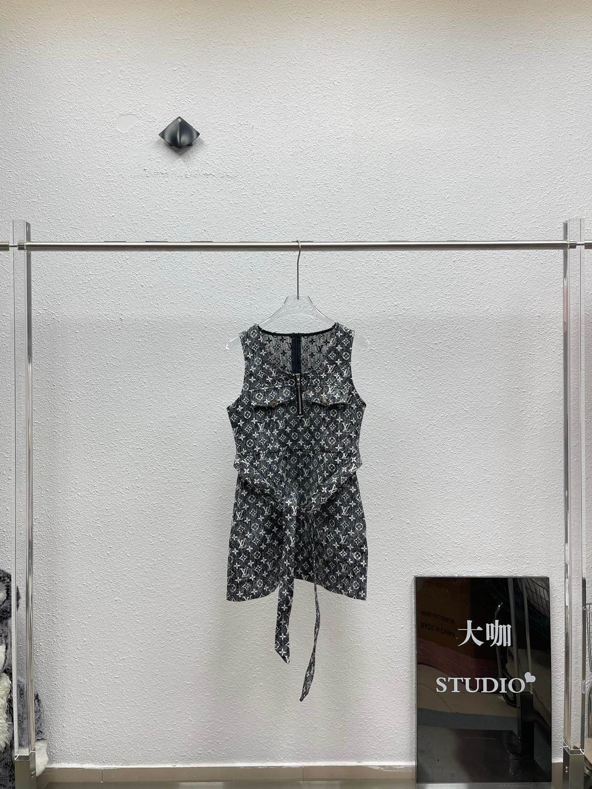 All Over Logo Slim Vest Dress