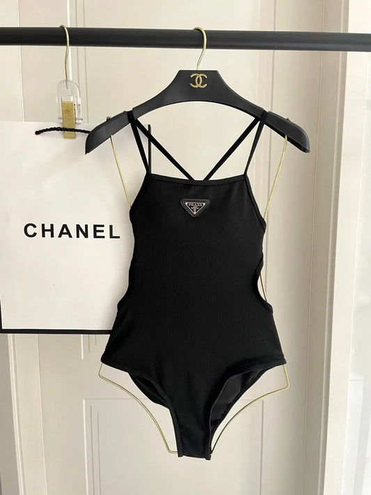 Trendy Backless Slim-Fit Swimsuit