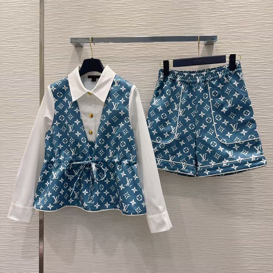 Structured All-Over Print Set