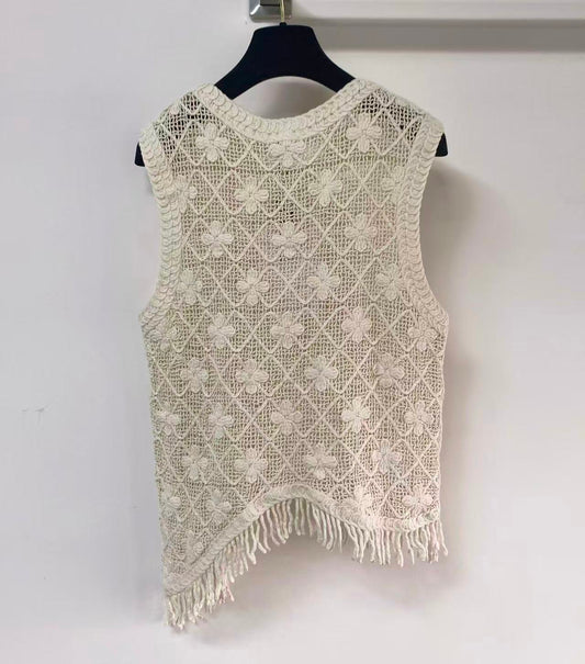 Irregular Fringe Vest