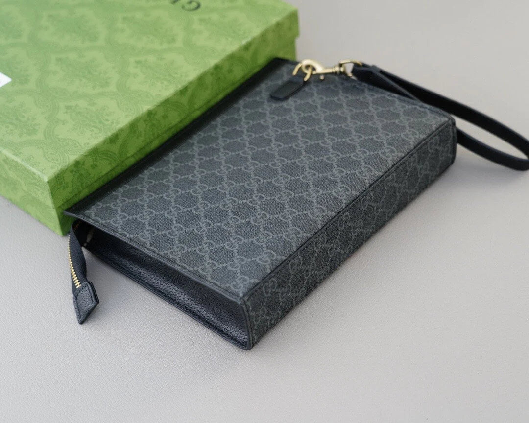 Business Casual Style Monogram Clutch Bag