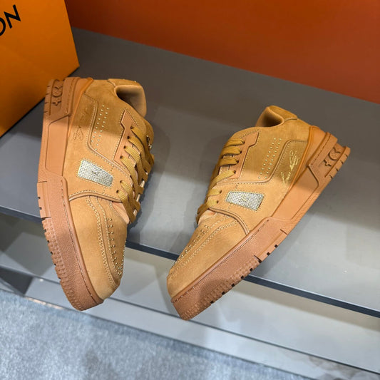 Grain Leather Sneakers