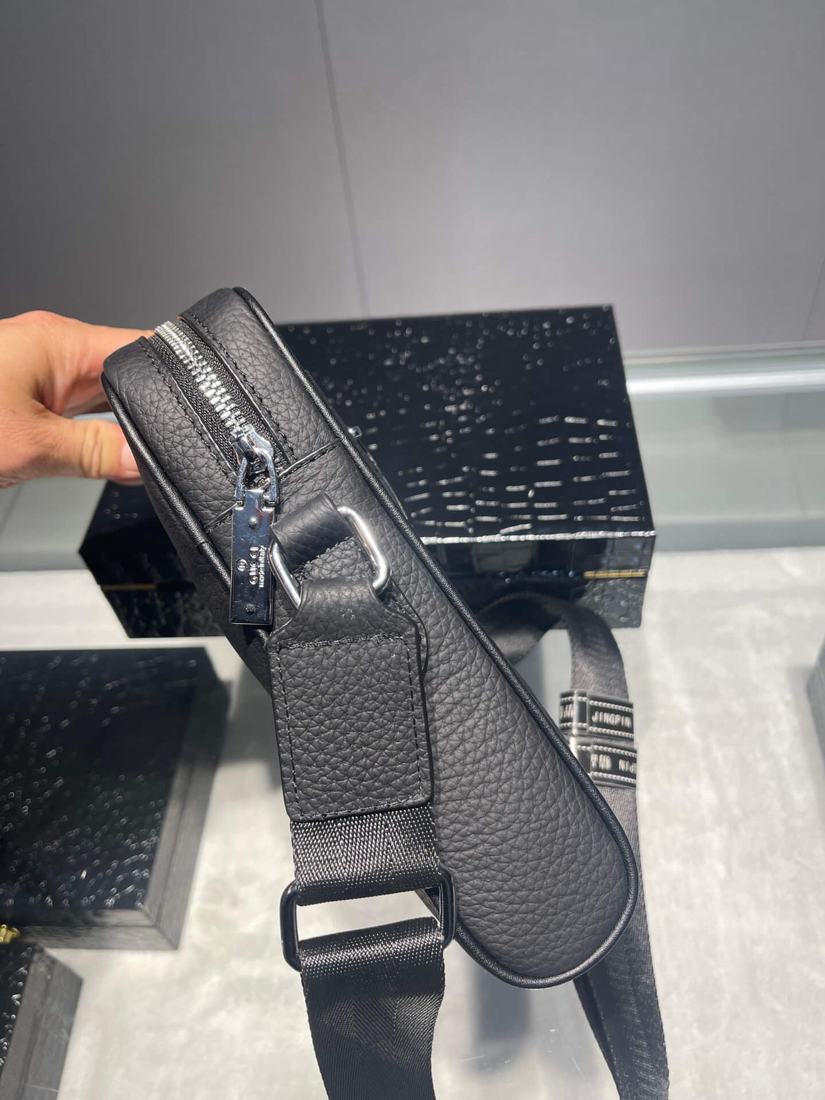 Business Leather Crossbody Bag