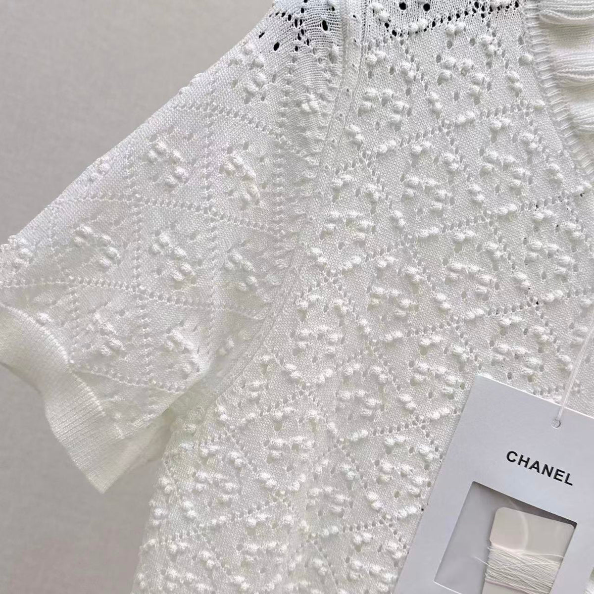 Scallop Edge Crochet Short Sleeve