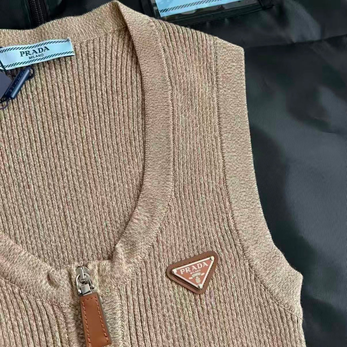 Half-Zip Knit Vest